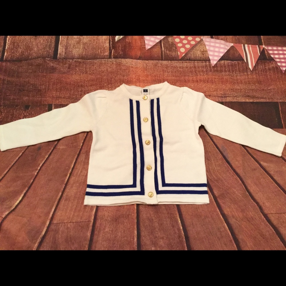 Janie And Jack Blue Striped Cardigan NEW
